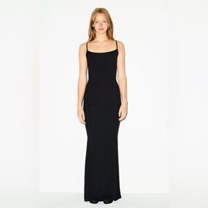 SKIMS Black Slip Dress